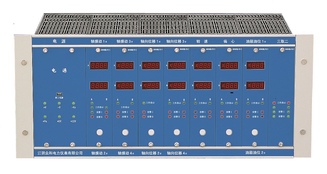 8000B系列旋轉(zhuǎn)機械監(jiān)視保護裝置